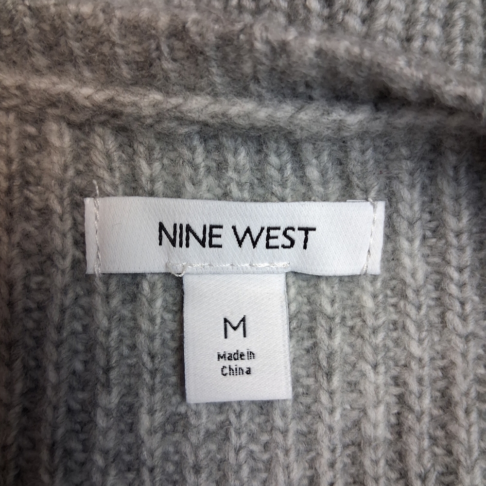Nine West Gray and Cream Women's Sweater Size M - Picture 2 of 14